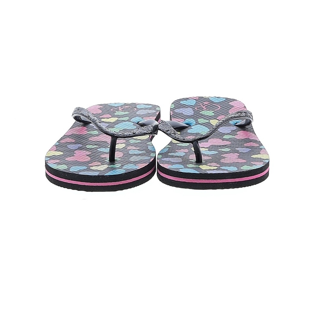 Op Heart Pattern Flip Flops